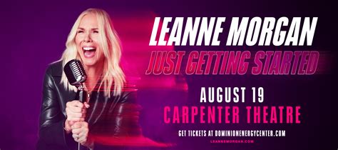 Leanne morgan tour 2023 - Get tickets for Leanne Morgan in Colorado Springs on May 31, 2024. Don't miss jer Just Getting Started Tour when it comes to Pikes Peak Center, the premier venue for live events! May 31, 2024. Our Venues. Broadmoor World Arena ... 2023. Morgan is back on the road with her next 100+ show Just Getting Started theater and arena tour with …